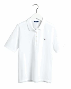 Gant Naisten Pikeepusero, The Original Pique Ss Valkoinen