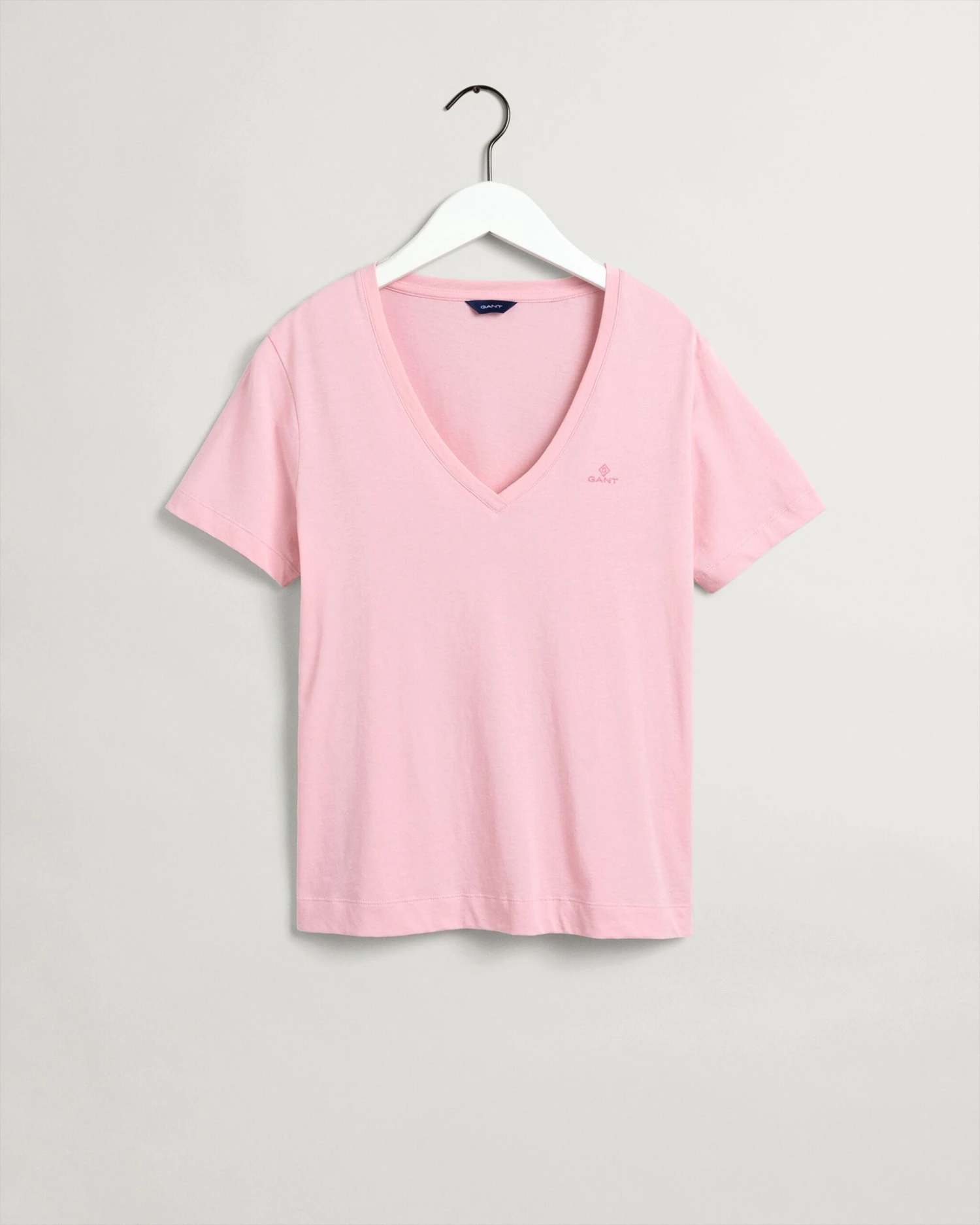 Gant Naisten T-paita ORIGINAL V-NECK SS T-SHIRT Pinkki 5 Gant Naisten T-paita ORIGINAL V-NECK SS T-SHIRT Pinkki - Image 3