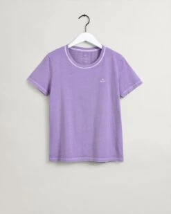 Gant Naisten T-paita SUNFADED C-NECK SS T-SHIRT Vaalea Lila