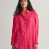 Gant Pellavapaita, OS LINEN SHIRT Pinkki