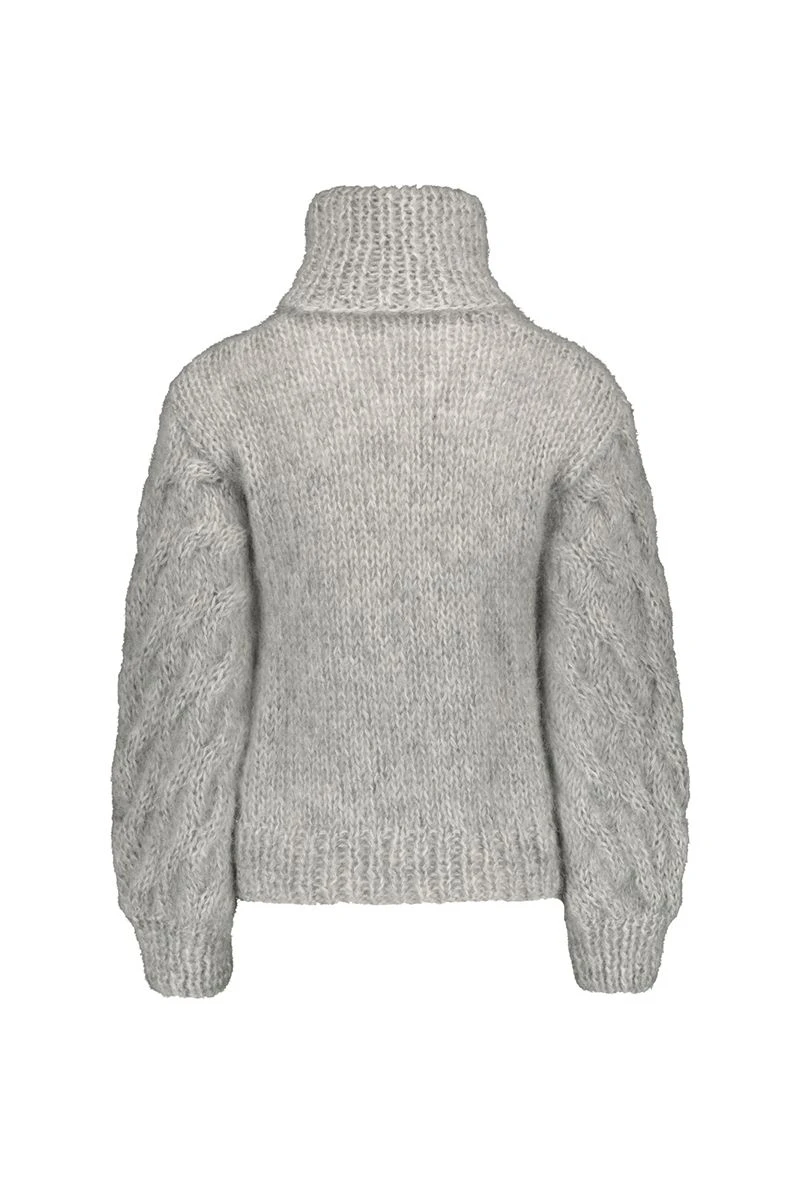 Halo Naisten Pooloneule KAARNA HANDKNITTED TURTLENECK Vaaleanharmaa 6 Halo Naisten Pooloneule KAARNA HANDKNITTED TURTLENECK Vaaleanharmaa - Image 4