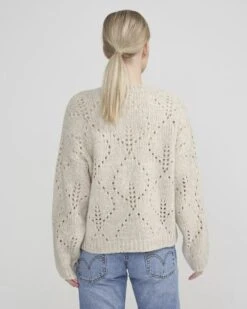 Holebrook Naisten Neule, RIGMOR CREW Luonnonvalkoinen -Kekäle holebrook naisten neule rigmor crew luonnonvalkoinen 2