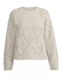 Holebrook Naisten Neule, RIGMOR CREW Luonnonvalkoinen -Kekäle holebrook naisten neule rigmor crew luonnonvalkoinen 3