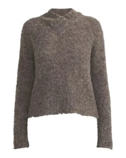 Holebrook Naisten Neule, THERESE V-NECK Ruskeanharmaa -Kekäle holebrook naisten neule therese v neck ruskeanharmaa 3