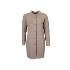 Isay Naisten Neuletakki, Jena Long Cardigan Ruskeanharmaa