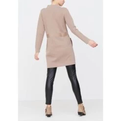 Isay Naisten Neuletakki, Jena Long Cardigan Ruskeanharmaa -Kekäle isay naisten neuletakki jena long cardigan ruskeanharmaa 3