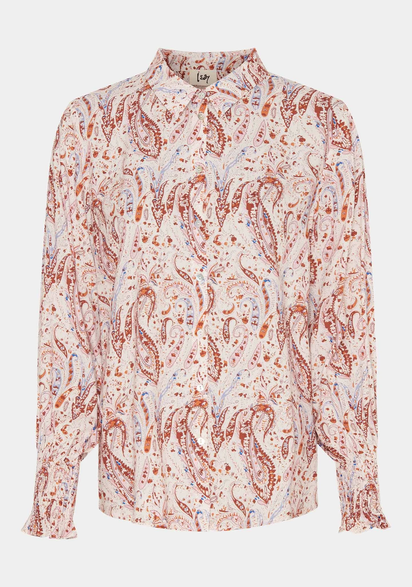 Isay, Naisten Paita, Gyta Smock Blouse Vaaleanpunainen Kuosi 3 Isay, Naisten Paita, Gyta Smock Blouse Vaaleanpunainen Kuosi