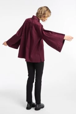 Kuusama Naisten Paitapusero, KLIO SHIRT 74 CM Viininpunainen 5 Kuusama Naisten Paitapusero, KLIO SHIRT 74 CM Viininpunainen -Kekäle kuusama naisten paitapusero klio shirt 74 cm viininpunainen 2