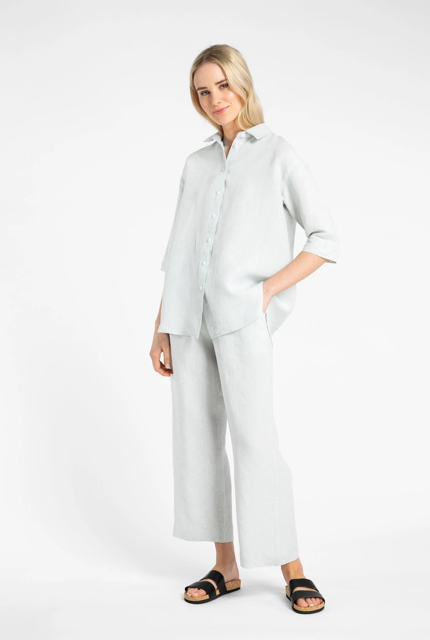 Kuusama Paita, LAYLA SHIRT Vaaleanharmaa 3 Kuusama Paita, LAYLA SHIRT Vaaleanharmaa