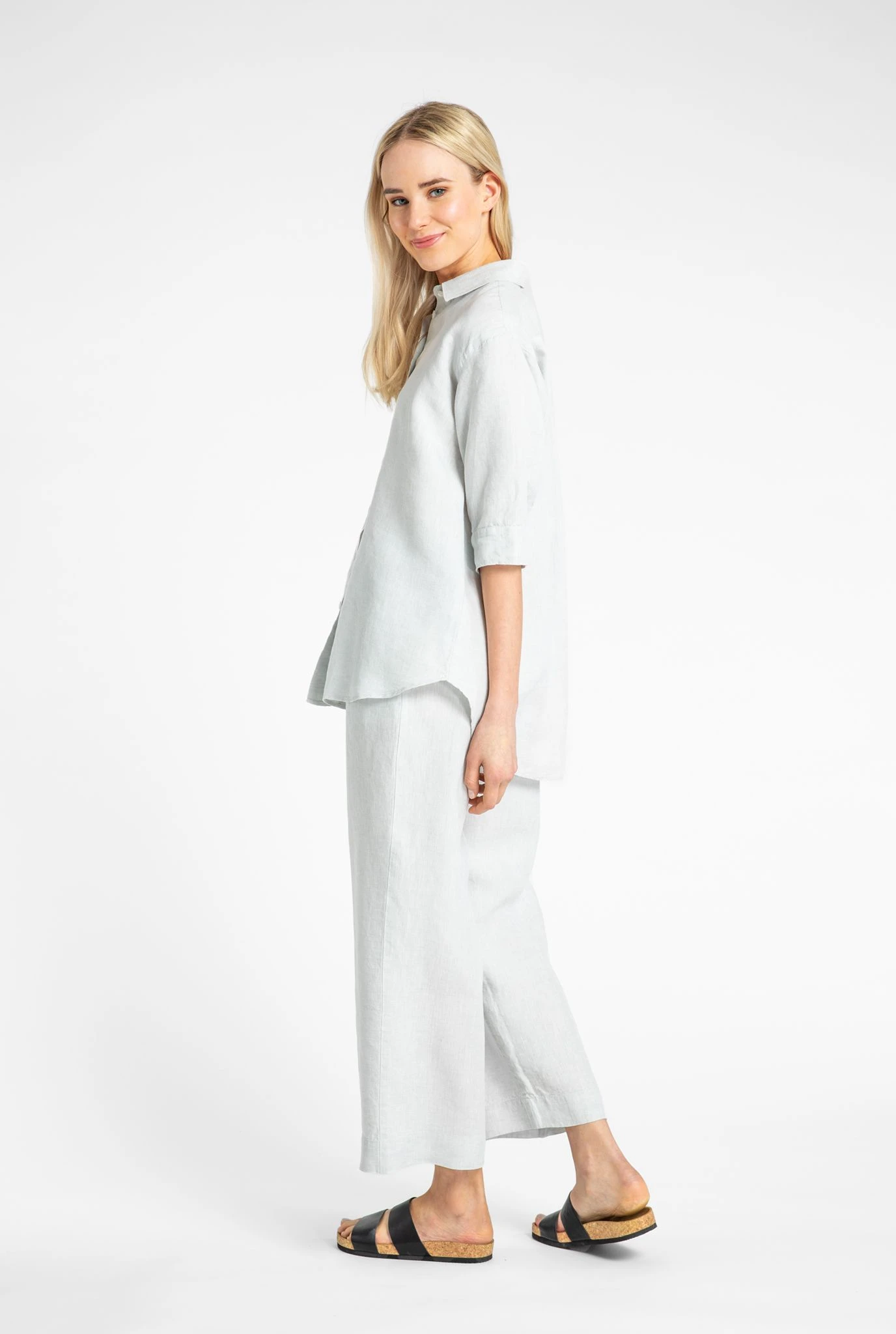 Kuusama Paita, LAYLA SHIRT Vaaleanharmaa 4 Kuusama Paita, LAYLA SHIRT Vaaleanharmaa - Image 2