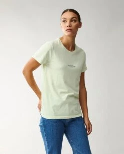 Lexington Naisten T-Paita VANESSA ORGANIC COTTON Limenvihreä
