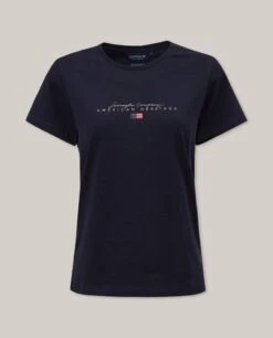 Lexington Naisten T-paita VANESSA ORGANIC COTTON TEE Tummansininen 7 Lexington Naisten T-paita VANESSA ORGANIC COTTON TEE Tummansininen -Kekäle lexington naisten t paita vanessa organic cotton tee tummansininen 3