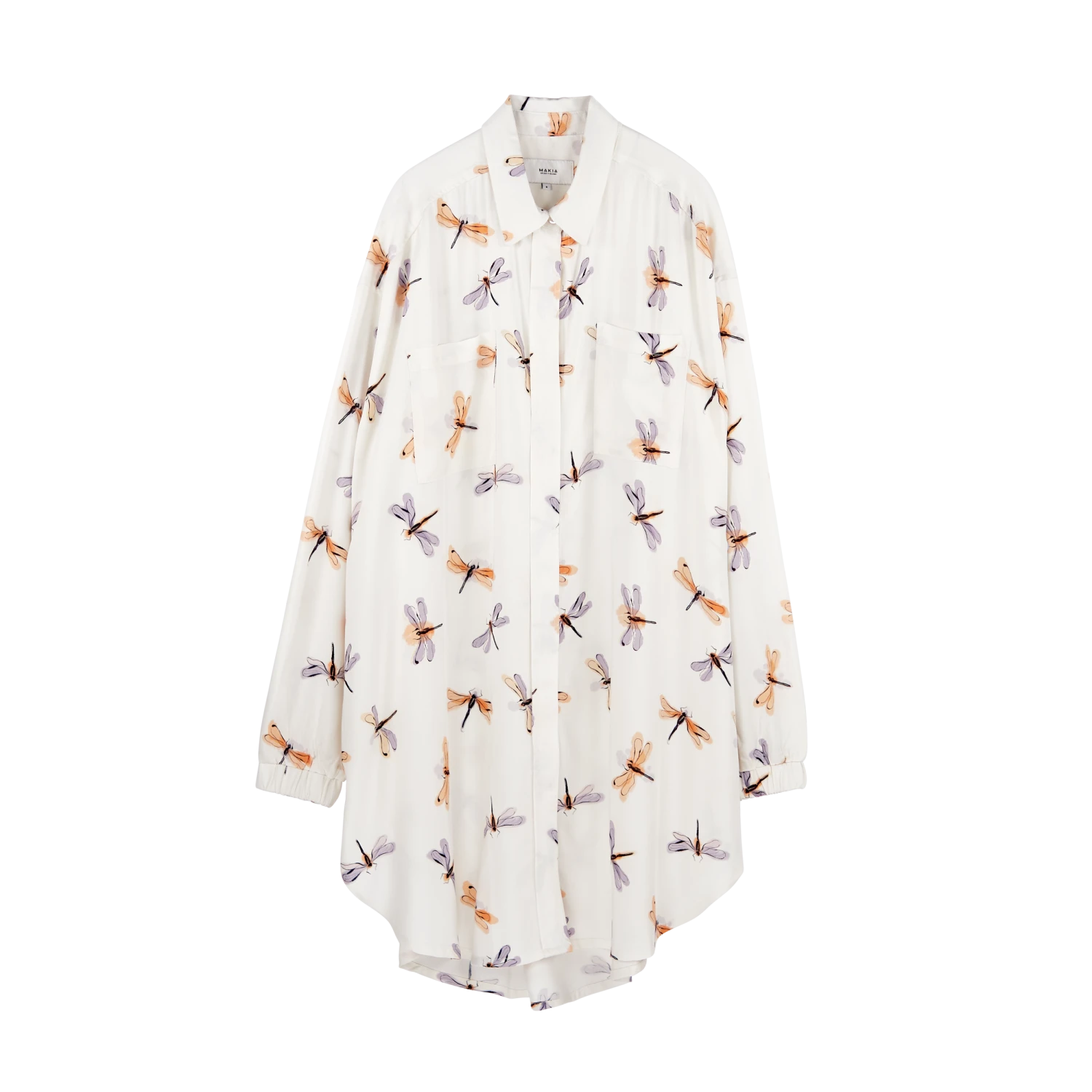 Makia Pusero, SANI SHIRT Valkopohjainen Kuosi 3 Makia Pusero, SANI SHIRT Valkopohjainen Kuosi