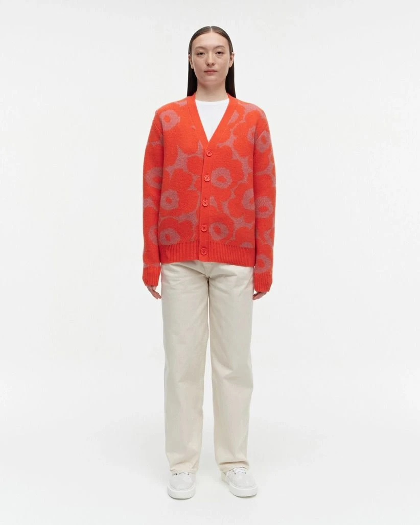 Marimekko, Naisten Neule, SIF UNIKKO VILLATAKKI Oranssi Kuosi 3 Marimekko, Naisten Neule, SIF UNIKKO VILLATAKKI Oranssi Kuosi