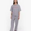 Marimekko Naisten Pyjamapaita HIIRENKORVA TASARAITA LIGHT Harmaa Kuosi -Kekäle marimekko naisten pyjamapaita hiirenkorva tasaraita light harmaa kuosi 1