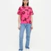 Marimekko Naisten T-Paita, ERNA RELAXED UNIKKO T-PAITA Pinkki Kuosi