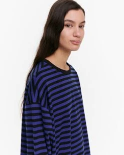 Marimekko Naisten Tunika, Juuret Tasaraita Tunika Raidallinen Sininen -Kekäle marimekko naisten tunika juuret tasaraita tunika raidallinen sininen 4