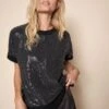 Mos Mosh Naisten Neulottu T-Paita THORA SEQUIN SLIPOVER Musta 2 Mos Mosh Naisten Neulottu T-Paita THORA SEQUIN SLIPOVER Musta -Kekäle mos mosh naisten neulottu t paita thora sequin slipover musta 1