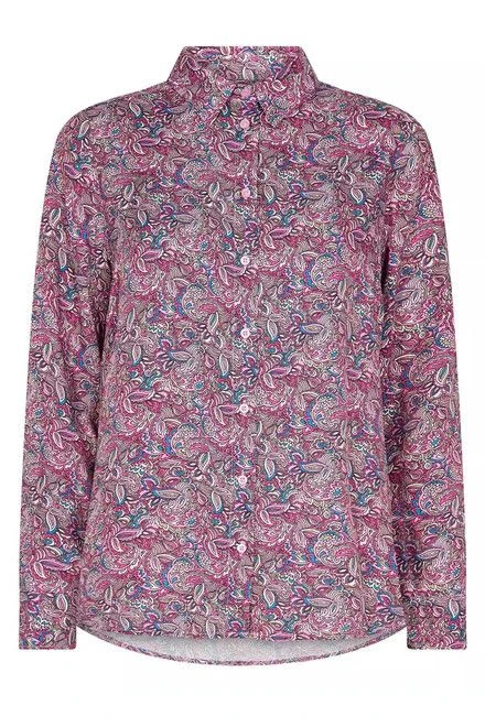 Mos Mosh Naisten Paitapusero, TAYLOR TWIRL SHIRT Kuosi Lila