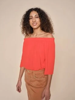 Mos Mosh Pusero, ASHLEA BLOUSE Punainen