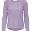 Only Naisten Neule, Geena Xo L/S Pullover Liila 2 Only Naisten Neule, Geena Xo L/S Pullover Liila -Kekäle only naisten neule geena xo l s pullover liila 1