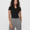 Only T-paita, ONLLIVE LOVE SS O-NECK TOP Musta -Kekäle only t paita onllive love ss o neck top musta 1