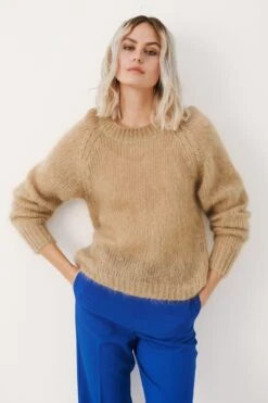 Part Two Naisten Neule, RHONA PULLOVER Beige