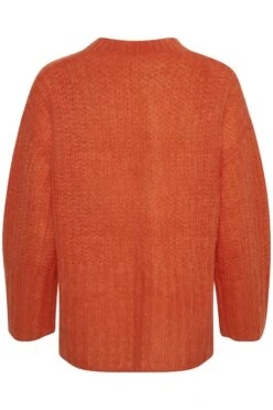 Part Two, Naisten Neule, VIOLINE PULLOVER Oranssi -Kekäle part two naisten neule violine pullover oranssi 3