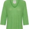 Part Two Naisten Neulepusero NETRONA PULLOVER Vihreä -Kekäle part two naisten neulepusero netrona pullover vihrea 1