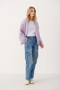 Part Two Naisten Neuletakki RASTINA CARDIGAN Liila