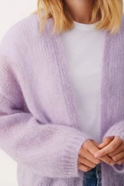 Part Two Naisten Neuletakki RASTINA CARDIGAN Liila -Kekäle part two naisten neuletakki rastina cardigan liila 5