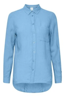 Part Two Naisten Pellavapaita KIVAS SHIRT Turkoosinsininen -Kekäle part two naisten pellavapaita kivas shirt turkoosinsininen 4