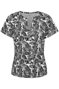 Part Two Naisten T-paita GESINA T-SHIRT Musta Kuosi