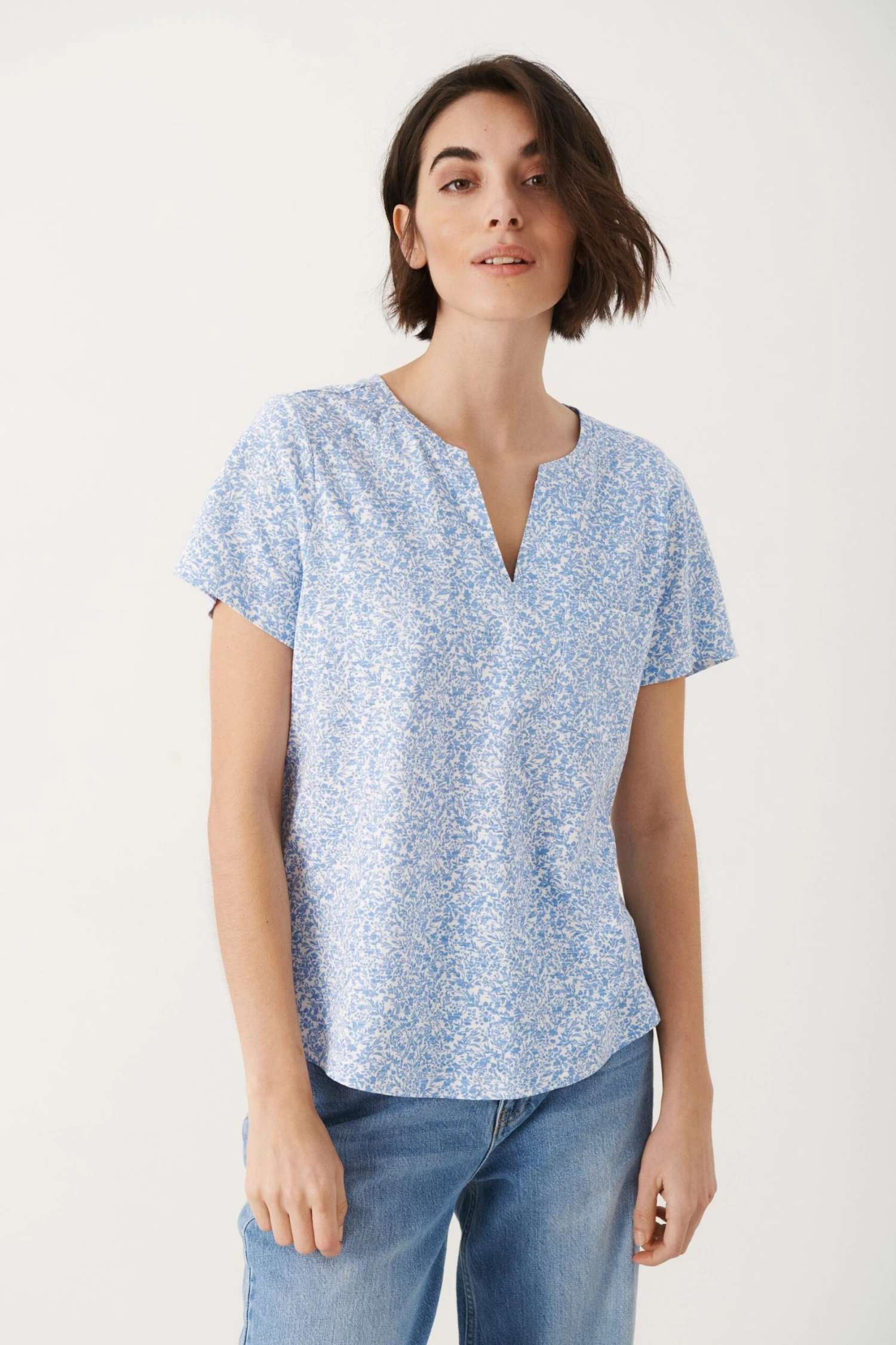 Part Two Naisten T-paita GESINA T-SHIRT Turkoosi Kuosi 4 Part Two Naisten T-paita GESINA T-SHIRT Turkoosi Kuosi - Image 2