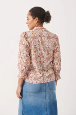 Part Two Pusero, NEVIN SHIRT Oranssi Kuosi -Kekäle part two pusero nevin shirt oranssi kuosi 3