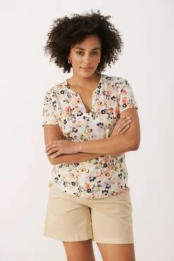 Part Two T-paita, GESINAS T-SHIRT Valkopohjainen Kuosi