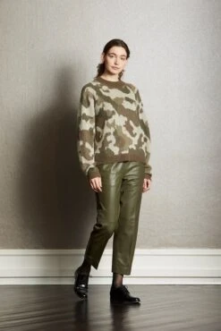 Philosophy Blues Original Naisten Neule, LECA KNIT Vihreä Kuosi -Kekäle philosophy blues original naisten neule leca knit vihrea kuosi 3