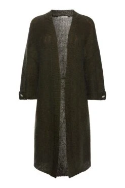 Philosophy Blues Original Naisten Neuletakki Jayo Cardigan Tummanvihreä