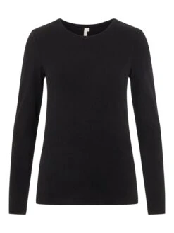 Pieces, Naisten Paita, Sirene LS Tee Musta -Kekäle pieces naisten paita sirene ls tee musta 3