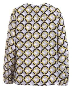 Kekäle -Kekäle ril s naisten pusero pula ls keltainen kuosi 2