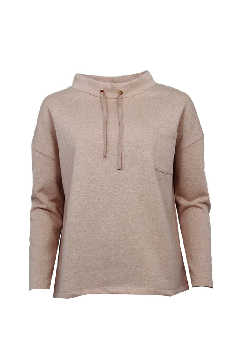 S.T.I Naisten Collegepaita FANNIA Vaalea Beige 3 S.T.I Naisten Collegepaita FANNIA Vaalea Beige