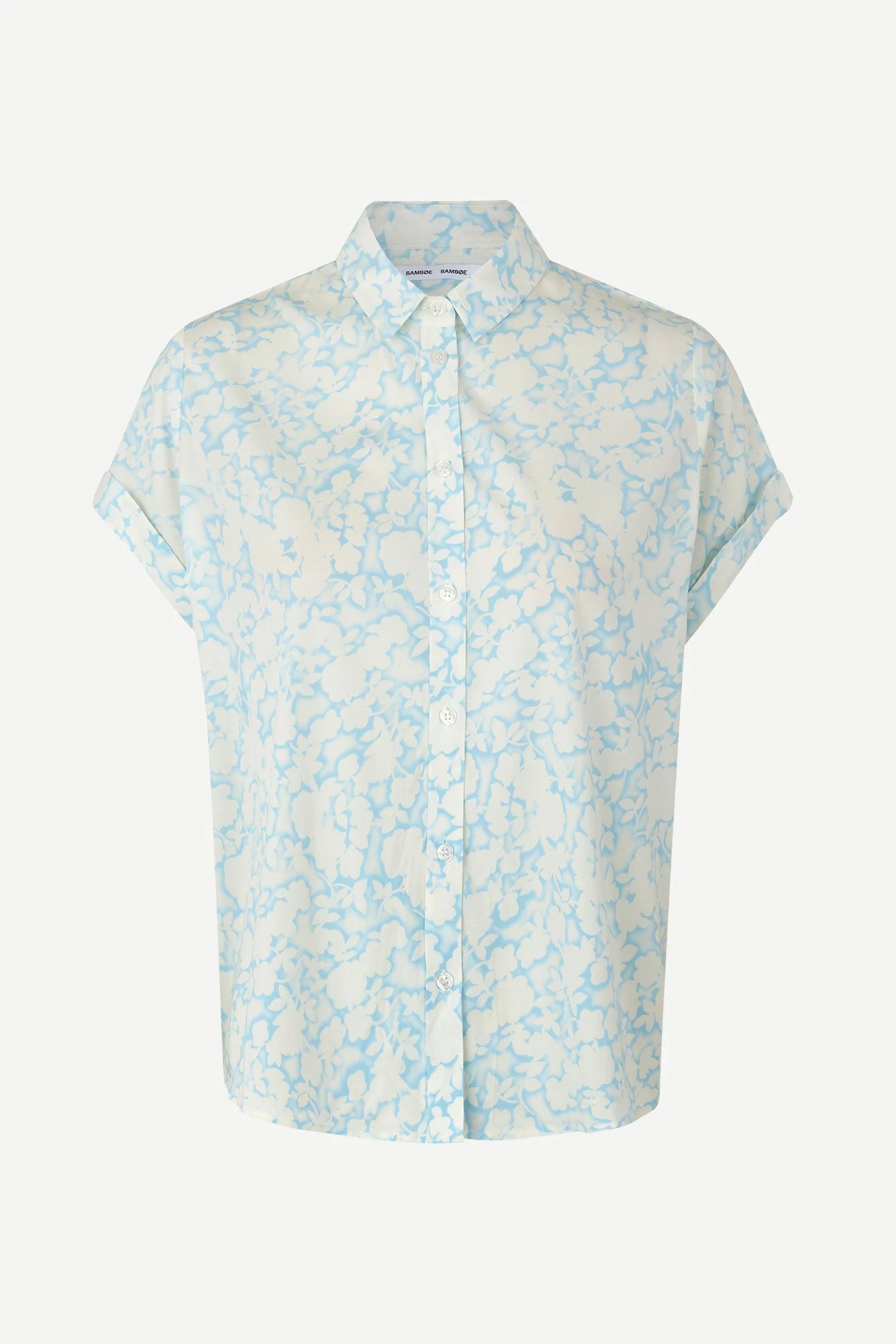 Samsoe And Samsoe Naisten Kangaspusero MAJAN SS SHIRT AOP 9942 Vaaleansininen 3 Samsoe And Samsoe Naisten Kangaspusero MAJAN SS SHIRT AOP 9942 Vaaleansininen