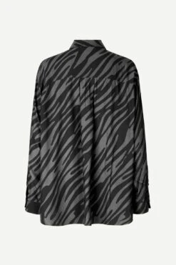 Samsoe And Samsoe Naisten Kauluspaita ALFRIDA SHIRT Musta Kuosi -Kekäle samsoe and samsoe naisten kauluspaita alfrida shirt musta kuosi 4