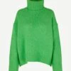 Samsoe And Samsoe Naisten Neule MOLLI TURTLENECK Vihreä -Kekäle samsoe and samsoe naisten neule molli turtleneck vihrea 1
