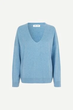 Samsoe And Samsoe, Naisten Neule, Nola V-n 6304 Vaaleansininen 10 Samsoe And Samsoe, Naisten Neule, Nola V-n 6304 Vaaleansininen -Kekäle samsoe and samsoe naisten neule nola v n 6304 vaaleansininen 4