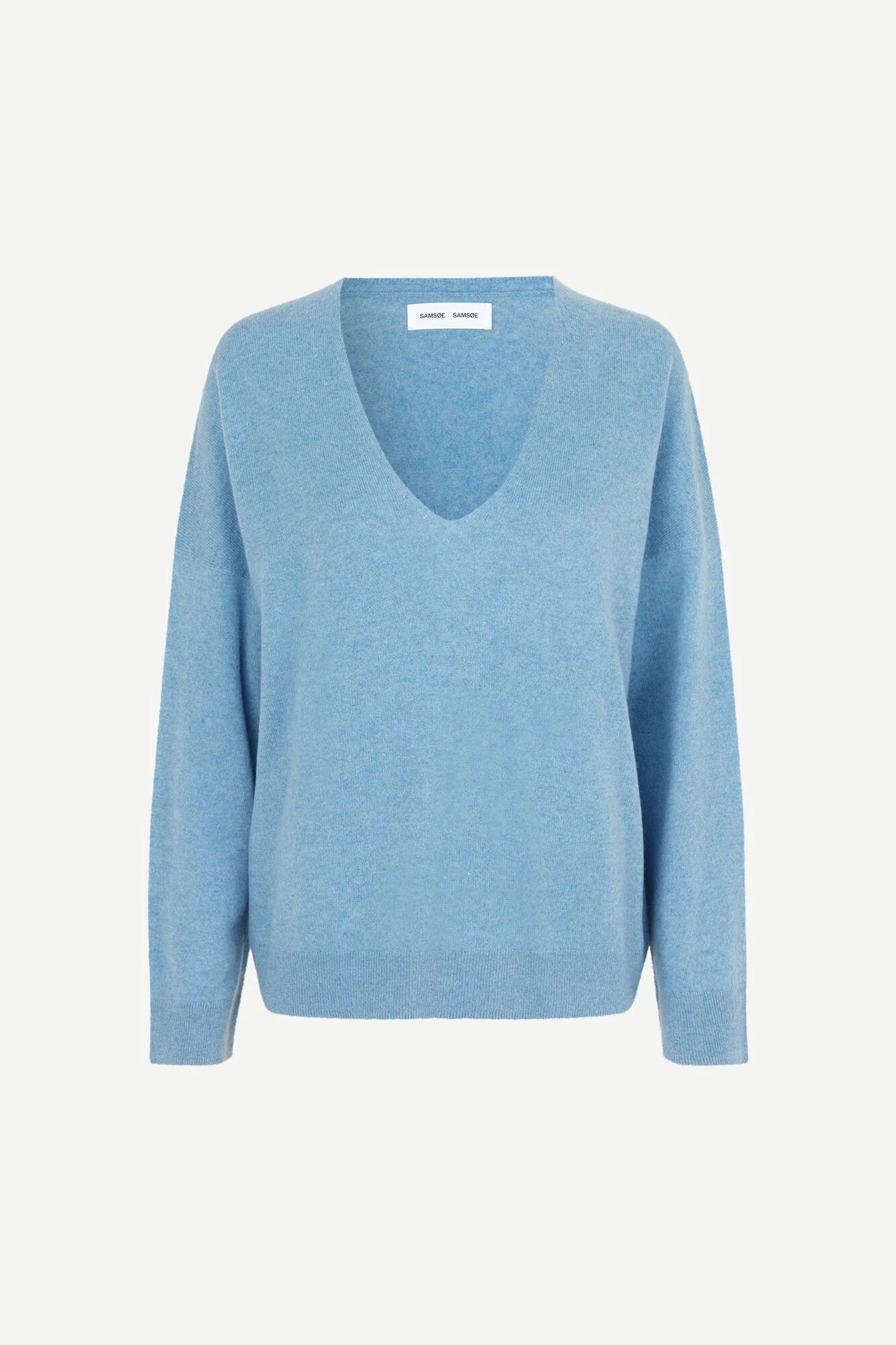 Samsoe And Samsoe, Naisten Neule, Nola V-n 6304 Vaaleansininen 6 Samsoe And Samsoe, Naisten Neule, Nola V-n 6304 Vaaleansininen - Image 4