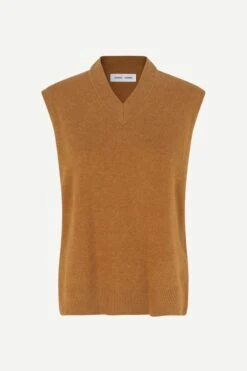 Samsoe And Samsoe Naisten Neuleliivi AMAR VEST 12758 Kameli