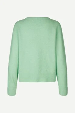 Samsoe And Samsoe Naisten Neulepaita K-Nor O-N Short 7355 Mintunvihreä -Kekäle samsoe and samsoe naisten neulepaita k nor o n short 7355 mintunvihrea 3