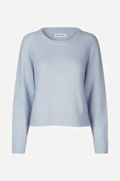 Samsoe And Samsoe Naisten Neulepaita K-Nor O-N Short 7355 Vaaleansininen