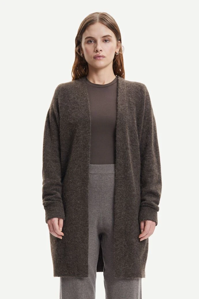 Samsoe And Samsoe Naisten Neuletakki, NOR CARDIGAN 7355 Tummanruskea 3 Samsoe And Samsoe Naisten Neuletakki, NOR CARDIGAN 7355 Tummanruskea